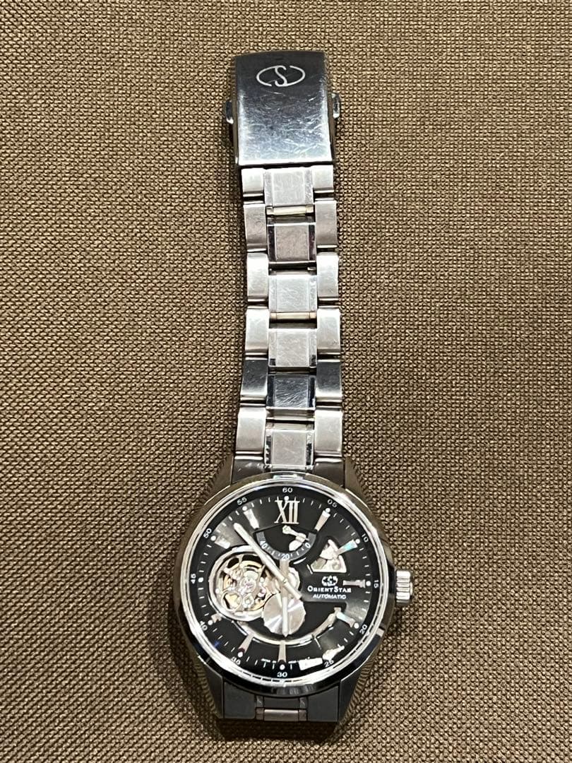 【要OH】ORIENT STAR 自動巻き時計 ブラックWZ0181DK