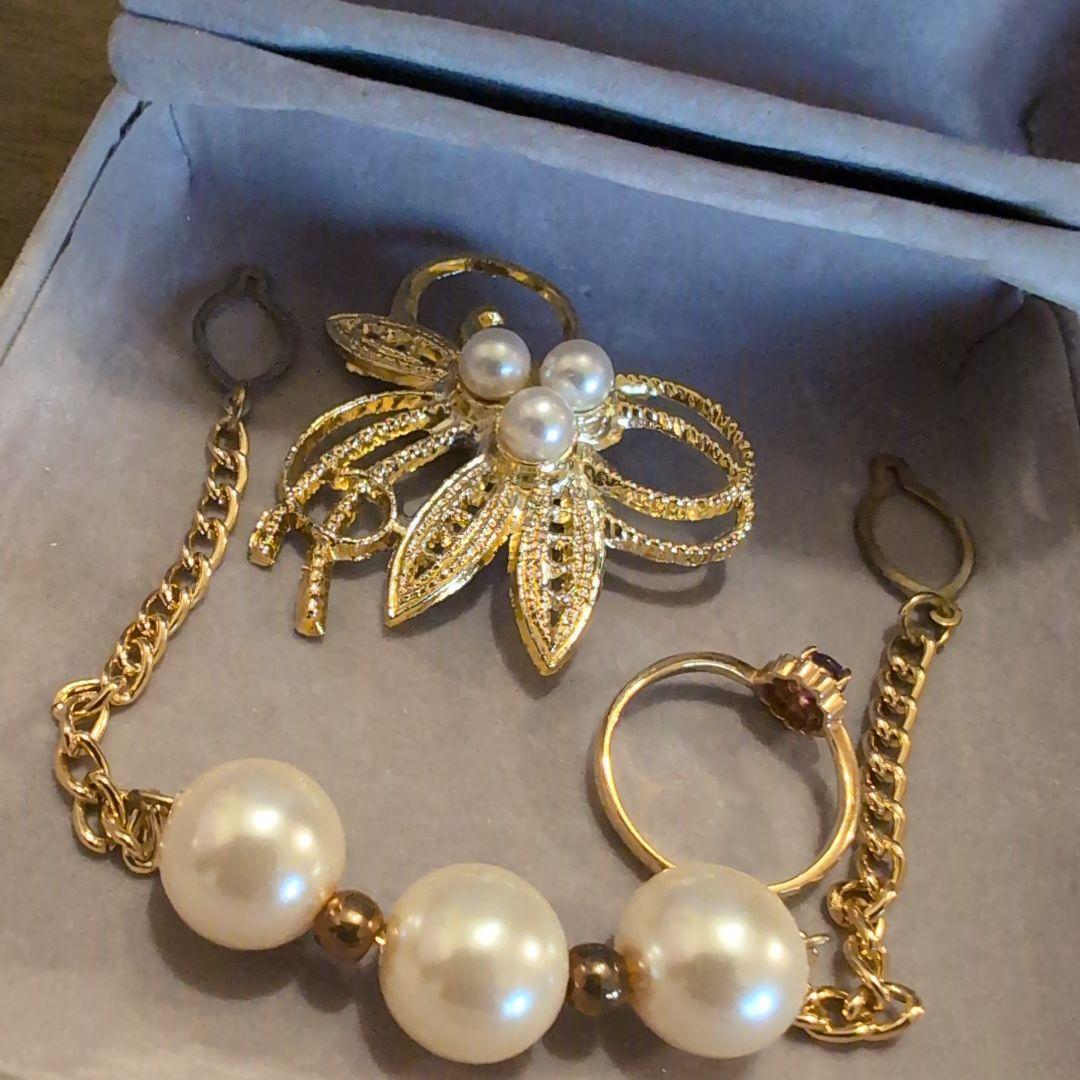 MAGNET 花モチーフ ブローチ・リングセット