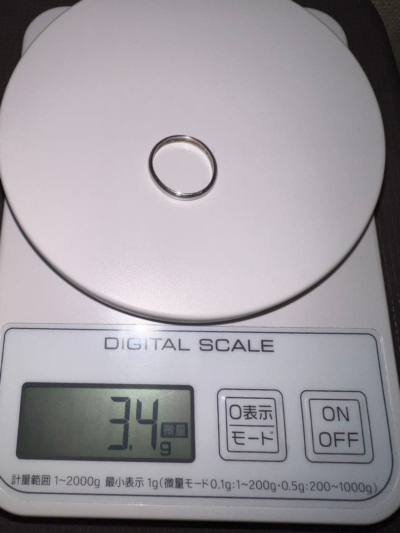 指輪 リング 遺品整理　Pt プラチナ　約3.4グラム　サイズ約10号