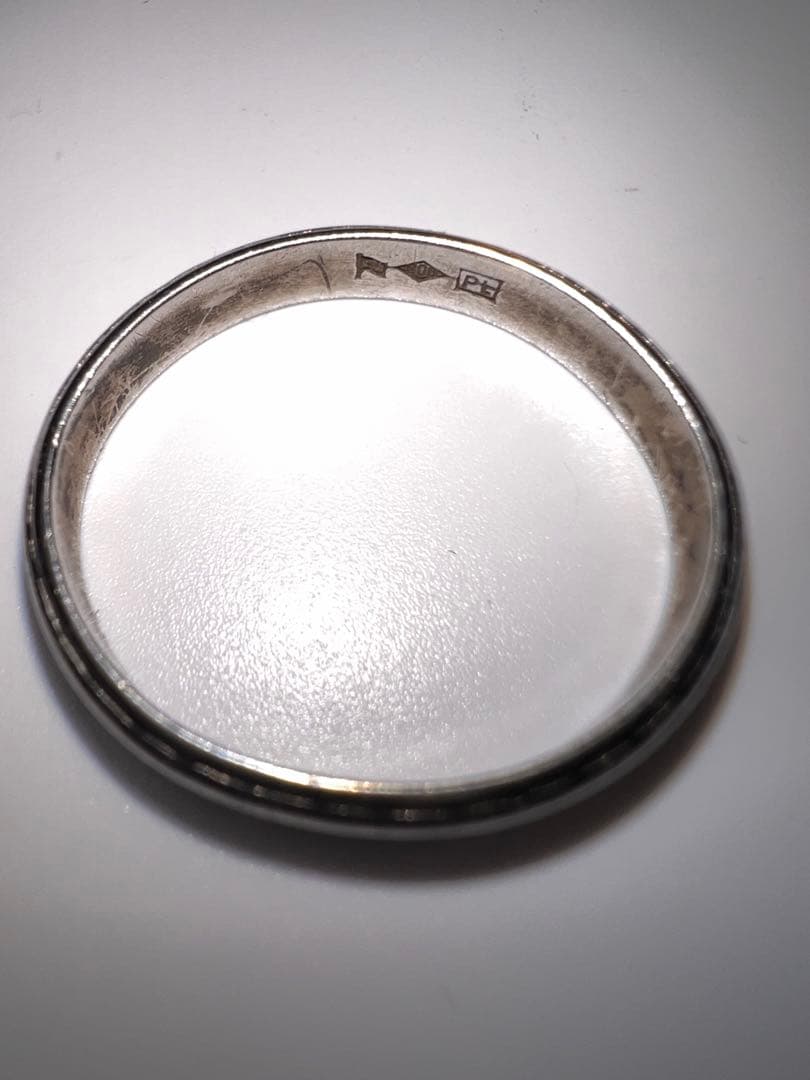 指輪 リング 遺品整理　Pt プラチナ　約3.4グラム　サイズ約10号