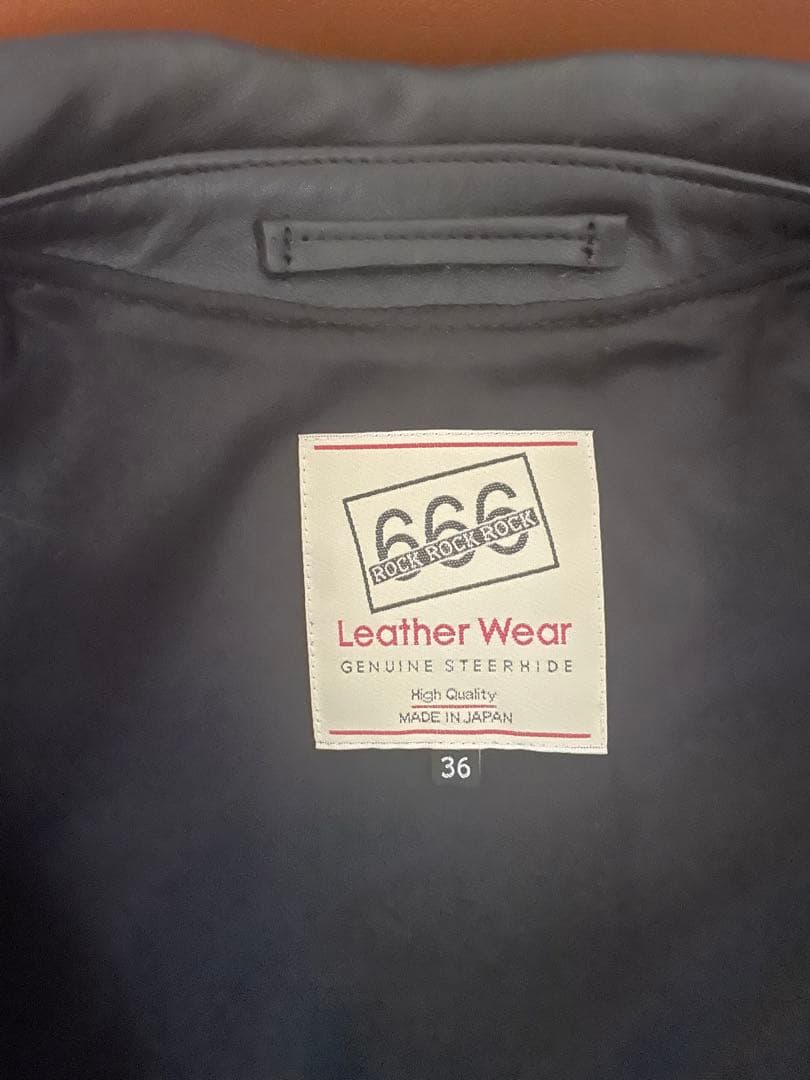 666 シングルライダースジャケット　LJM-9TF タイトフィット　牛革