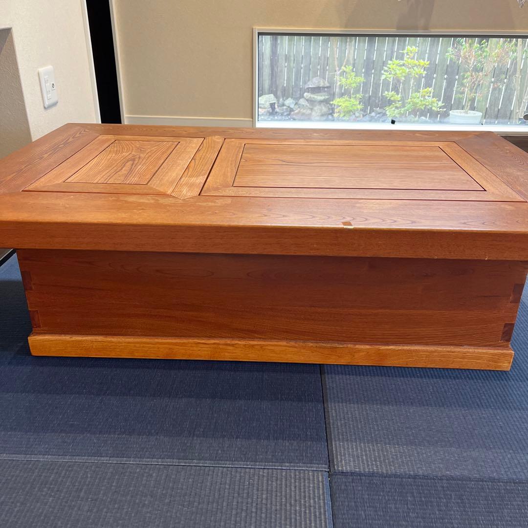 座卓　ローテーブル　囲炉裏　木製引き出しつき　レトロ　アンティーク家具