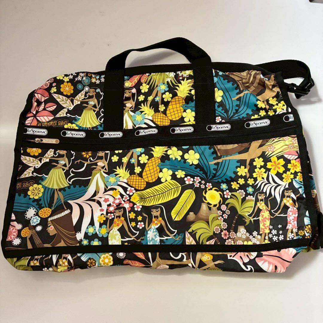 ハワイ限定　LeSportsac 　 ボストンバッグ　ショルダー　フラガール
