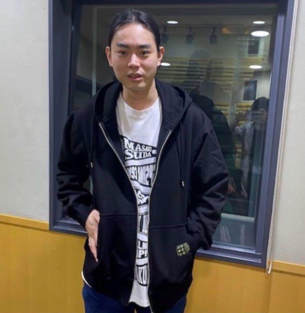 菅田将暉　NAGORI パーカー　オールナイトニッポン　刺繍　ブラック