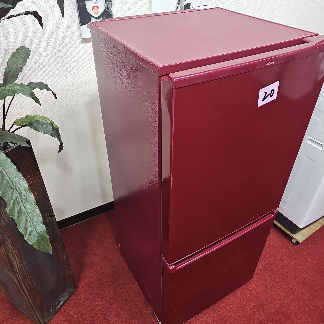 ワインレッド冷蔵庫と6kg洗濯機セット