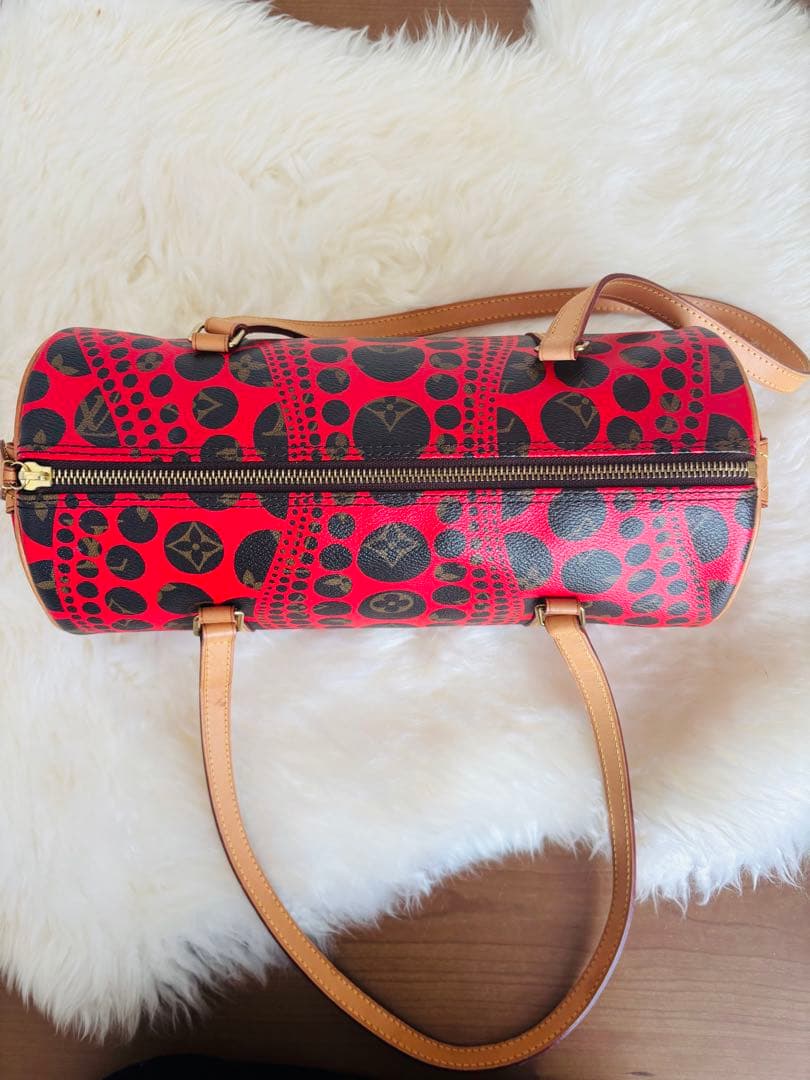 《美品)LOUIS VUITTON パピヨン 草間彌生　パンプキンドット