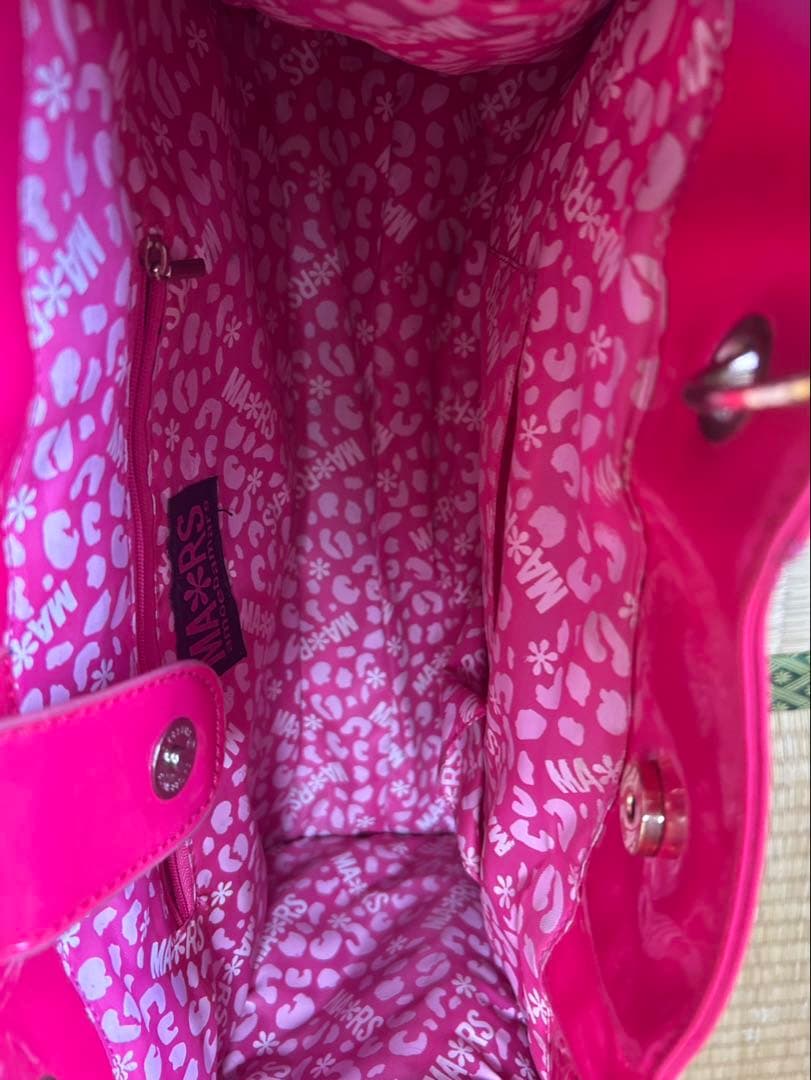 00s MARS リボンチャーム付き キルティングバッグ