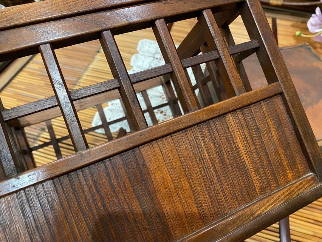 時代物 銅炉 唐木格子角火鉢 火道具 昭和レトロ 当時物 年代物 インテリア