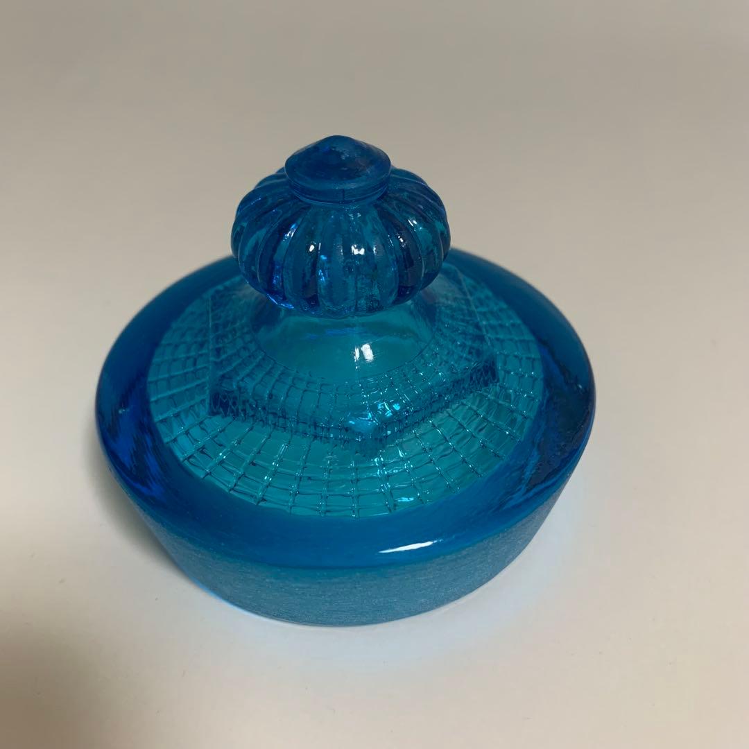 プレスガラスの菓子瓶　あめや瓶　飴屋瓶