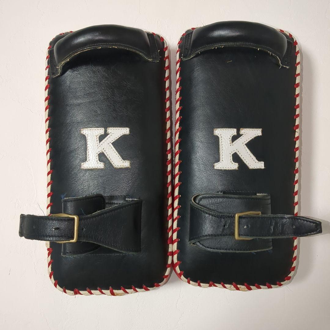 希少　Kレザー製キックミット 1本ベルト　美品　プロ仕様