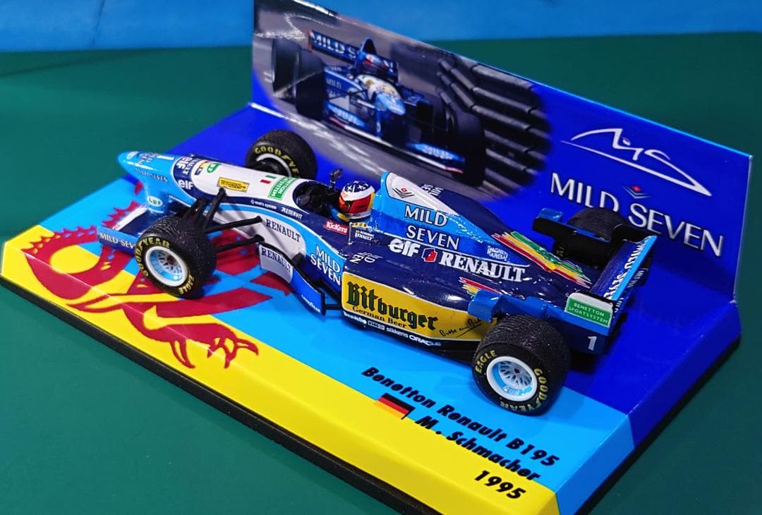 【カスタム/改修品】ミニチャンプス 1/43 ベネトンB195(タバコ仕様変更)