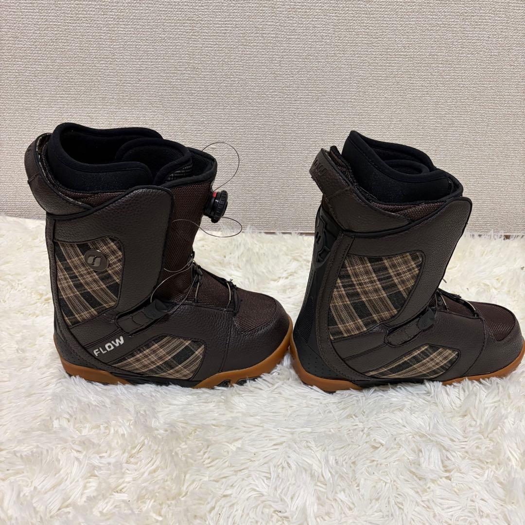 極美品 FLOW RIVAL スノーボード ブーツ BOA チェック柄 25cm
