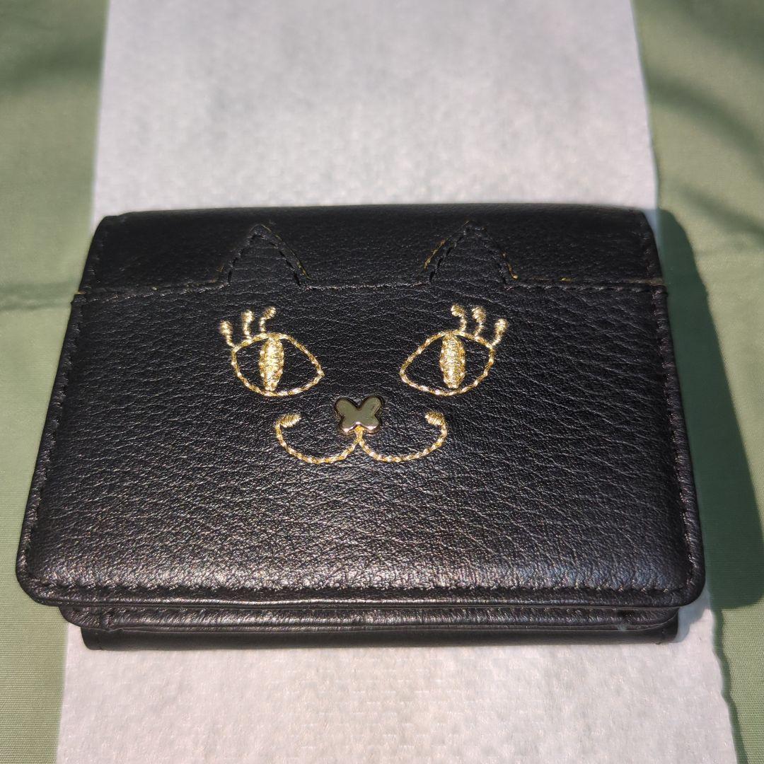 ANNA SUI 猫の顔 三つ折り財布