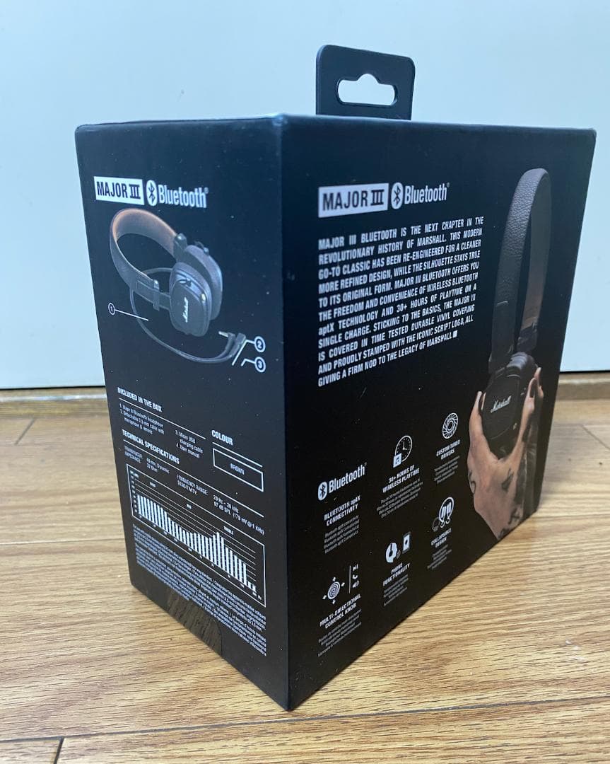 Marshall Major III ワイヤレス ヘッドホン (BROWN)