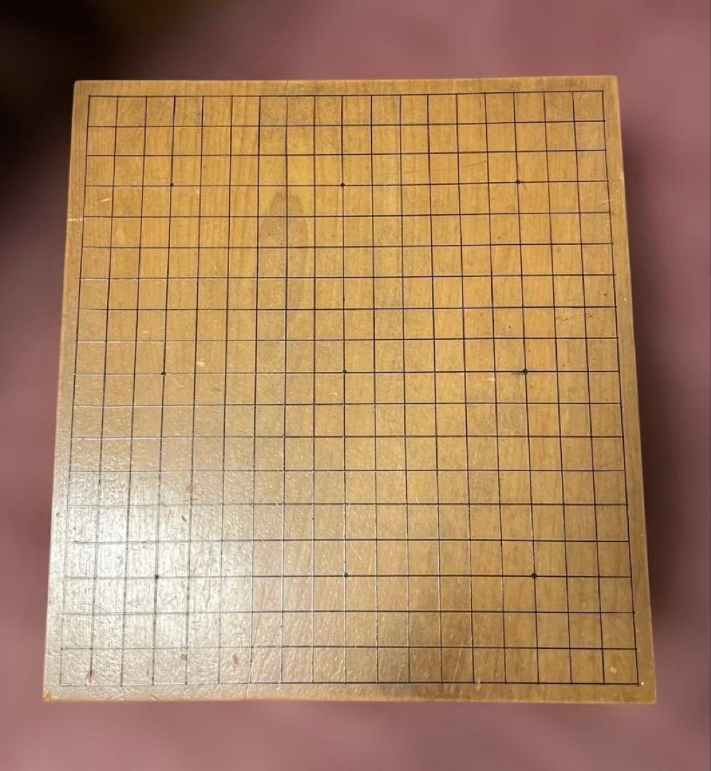 ほんかや　囲碁盤　本榧　足付き　ふた付き