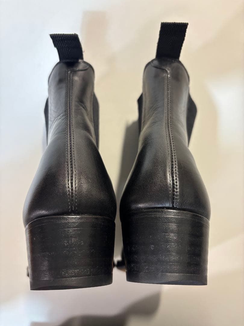 WH ダブルエイチ　サイドゴアブーツ　ブラック　6