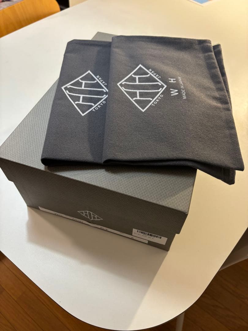 WH ダブルエイチ　サイドゴアブーツ　ブラック　6