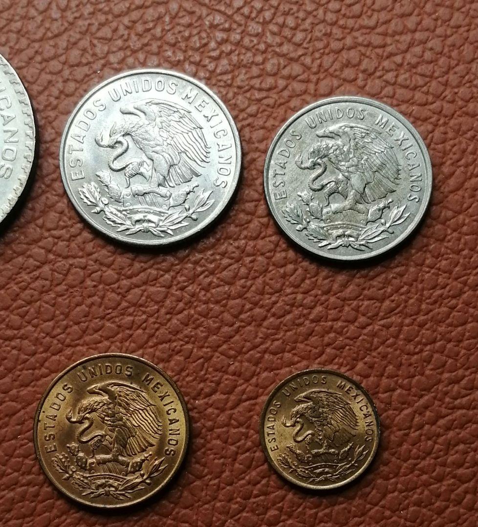 メキシコ旧硬貨。