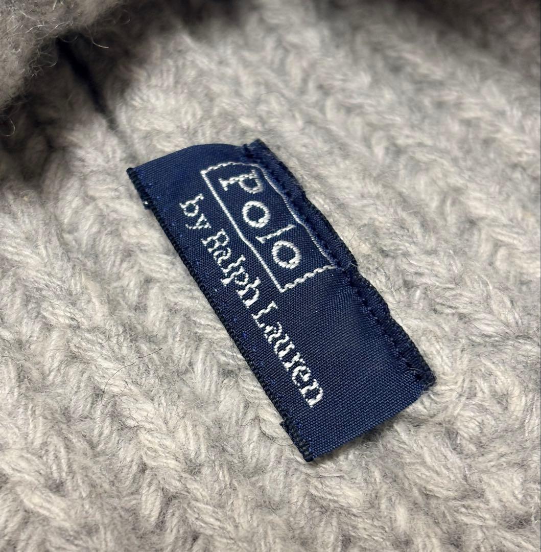 ⭐️ポロラルフローレン⭐️ポロベアポンポン付きニット帽ビーニーグレー