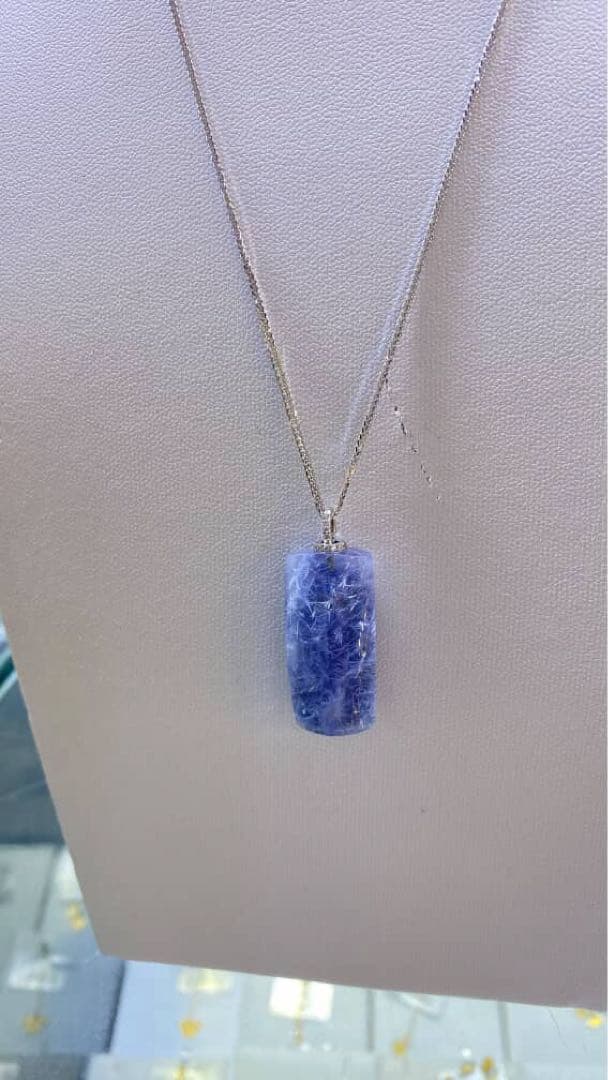 デュモルチェライトインクォーツ★ペンダントトップ★