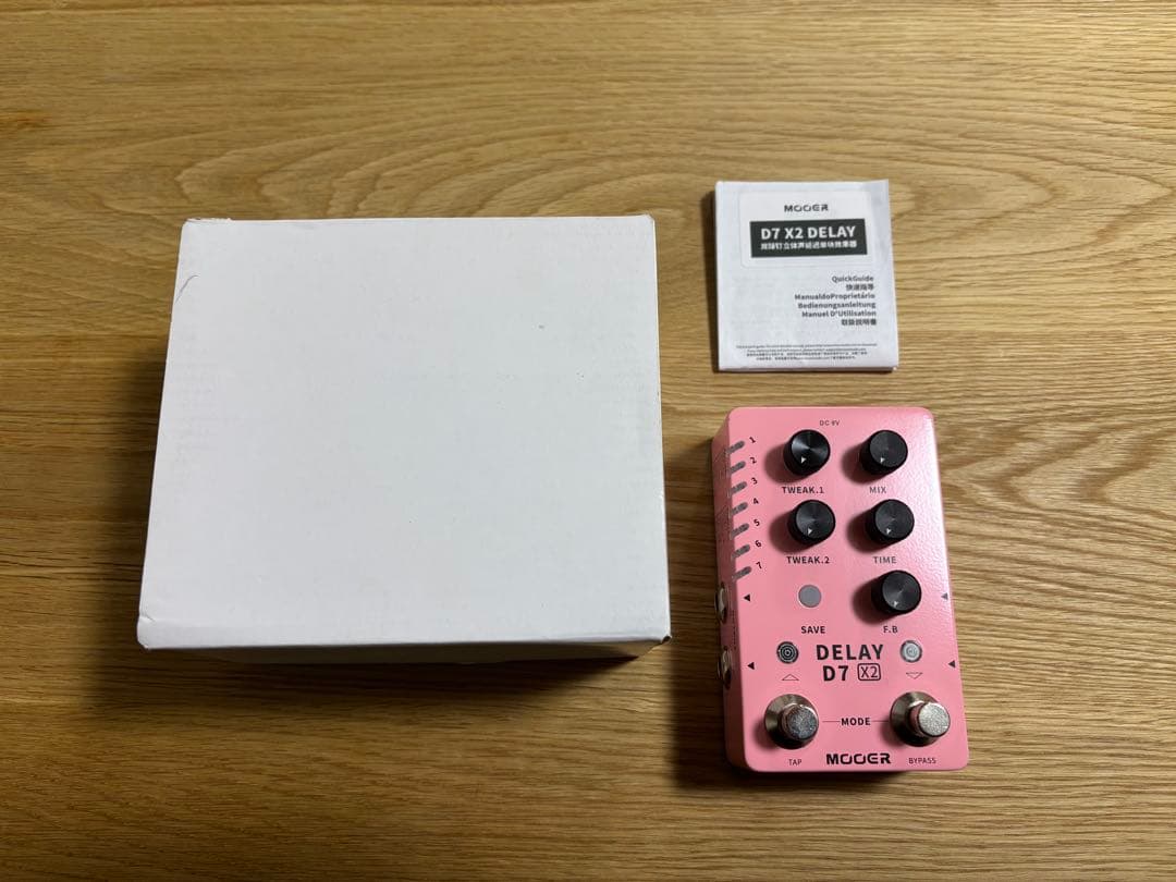 MOOER DELAY D7 X2 ギターエフェクター