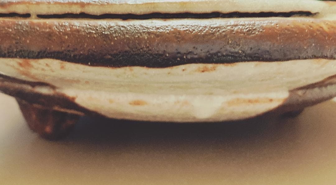 鼠志野 鉢 道正造 / 山崎道正 共箱・共布