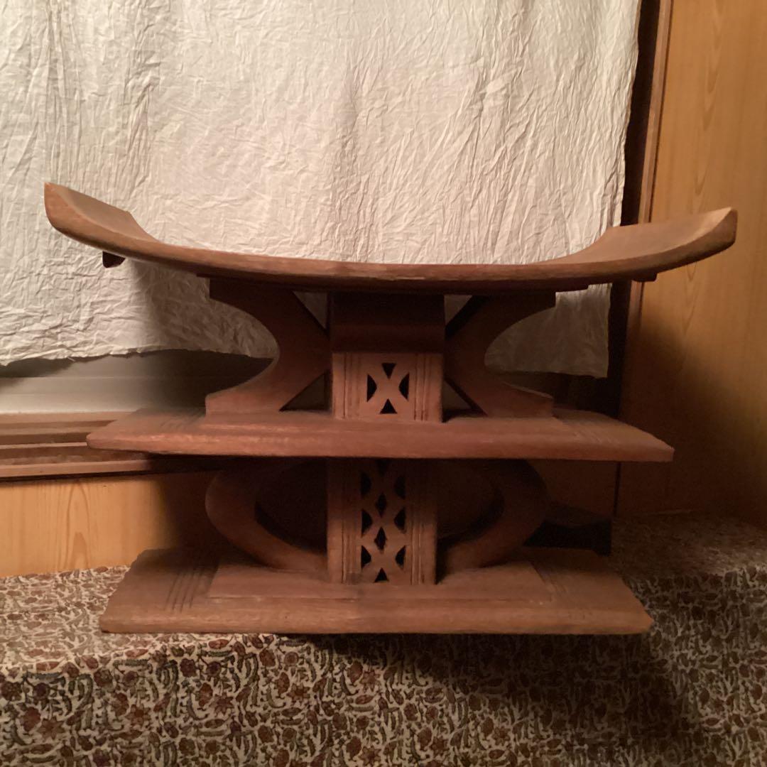 最終値下げ　アシャンティ族　スツール① アフリカ民芸