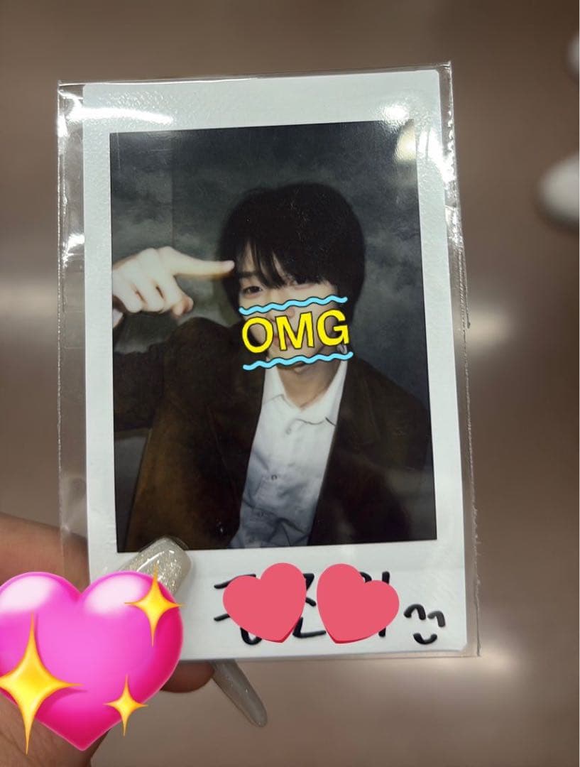 水*色様 iNKODE 日本 ペンミ N.A.V.Y サイン入りチェキ ポンジン