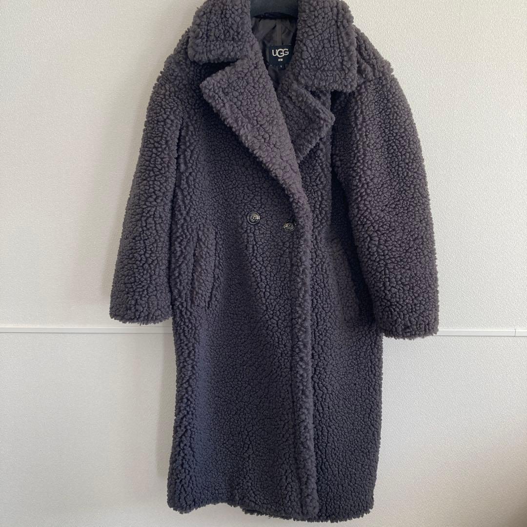 【美品】UGG　テディベアコート　インクブラック