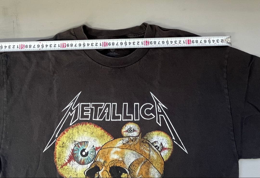 LLICA バンドTシャツ 両面プリント XL フェード ブラック