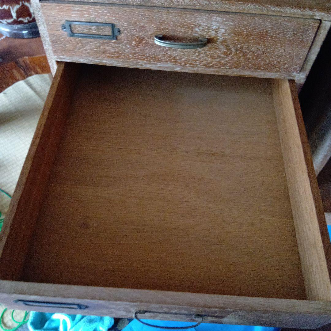 木製引き出しキャビネット 5段