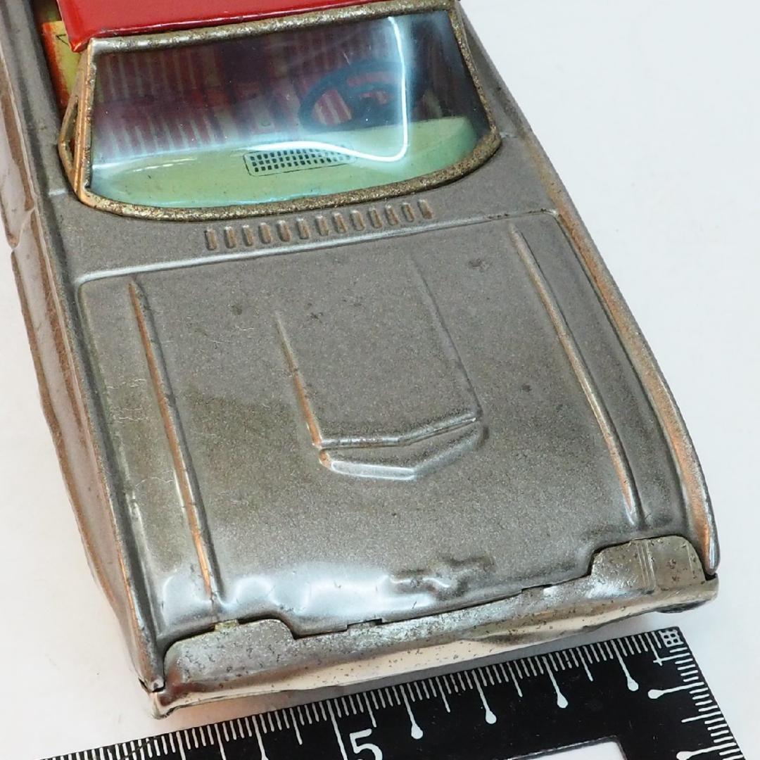 萬代屋【3代目フォード サンダーバード グレー】ブリキtin toy car箱無