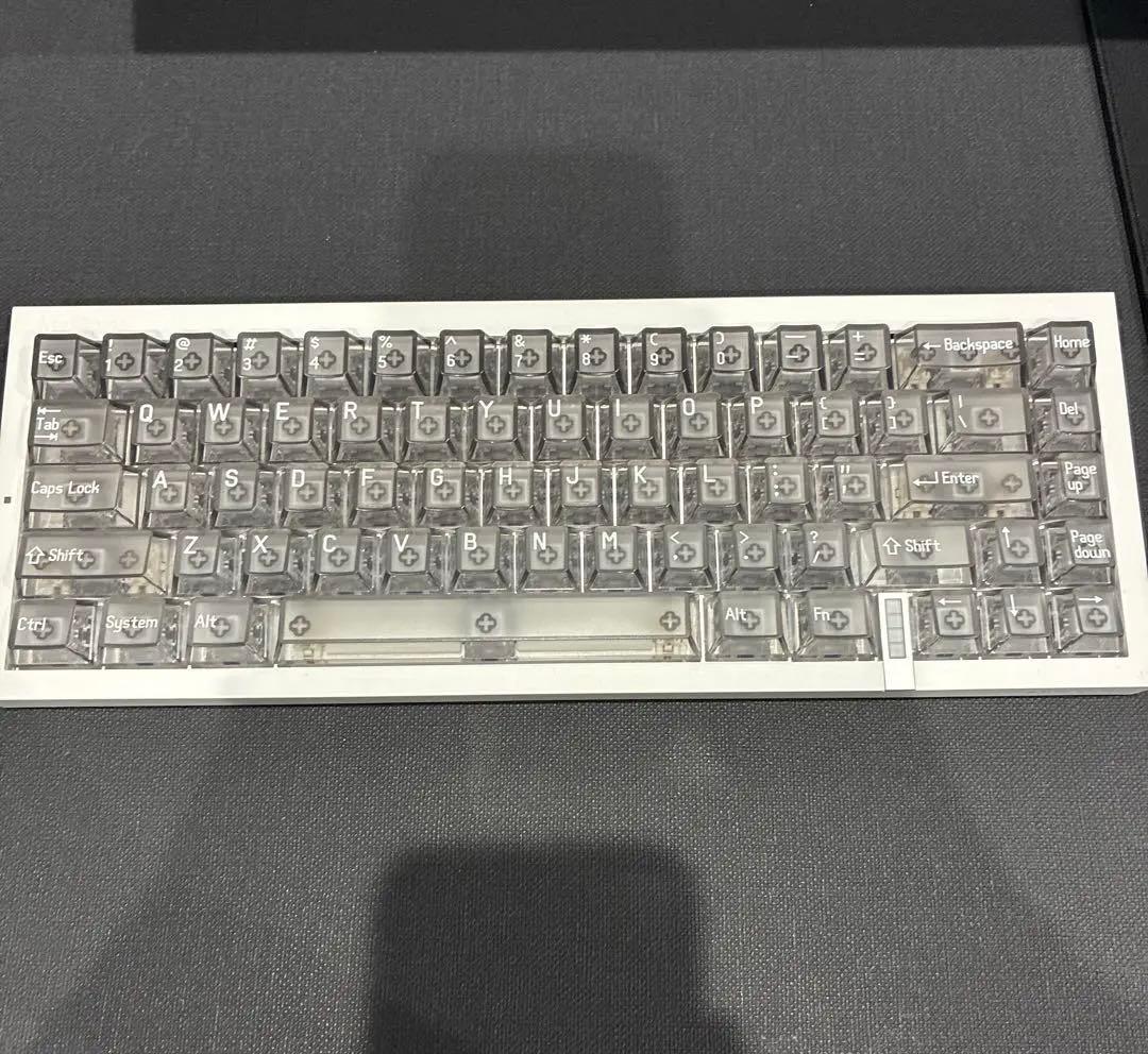 キーボード MelGeek REAL67 Calcium Transparent Gray