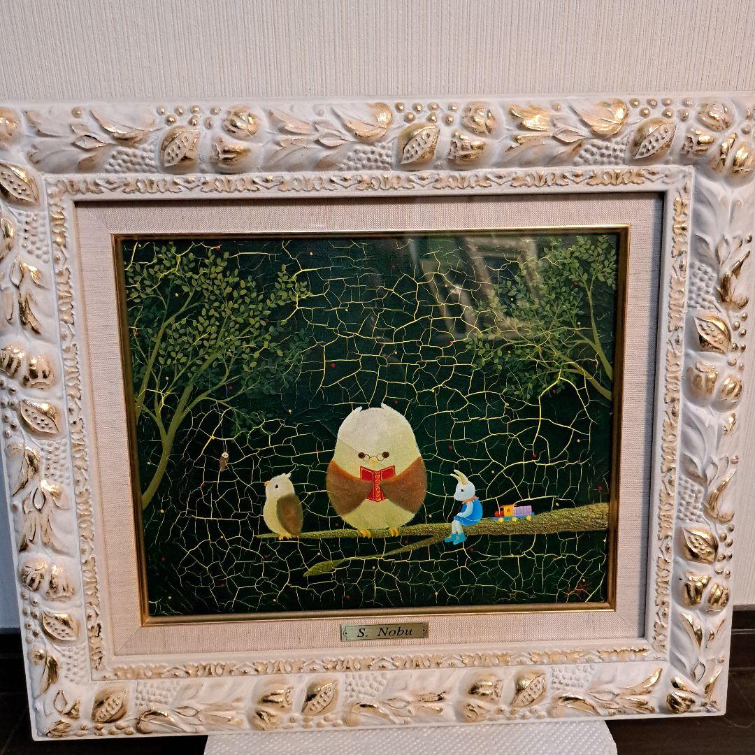 ノブサチ　絵画　個展にて　ひととき