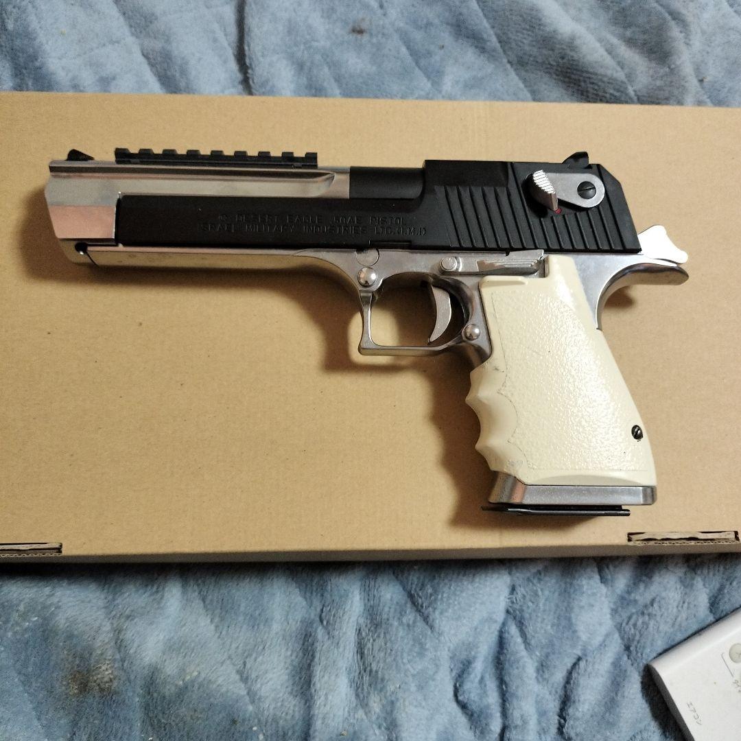 東京マルイ純正デザートイーグルハードキックガスガン シルバー ホワイト