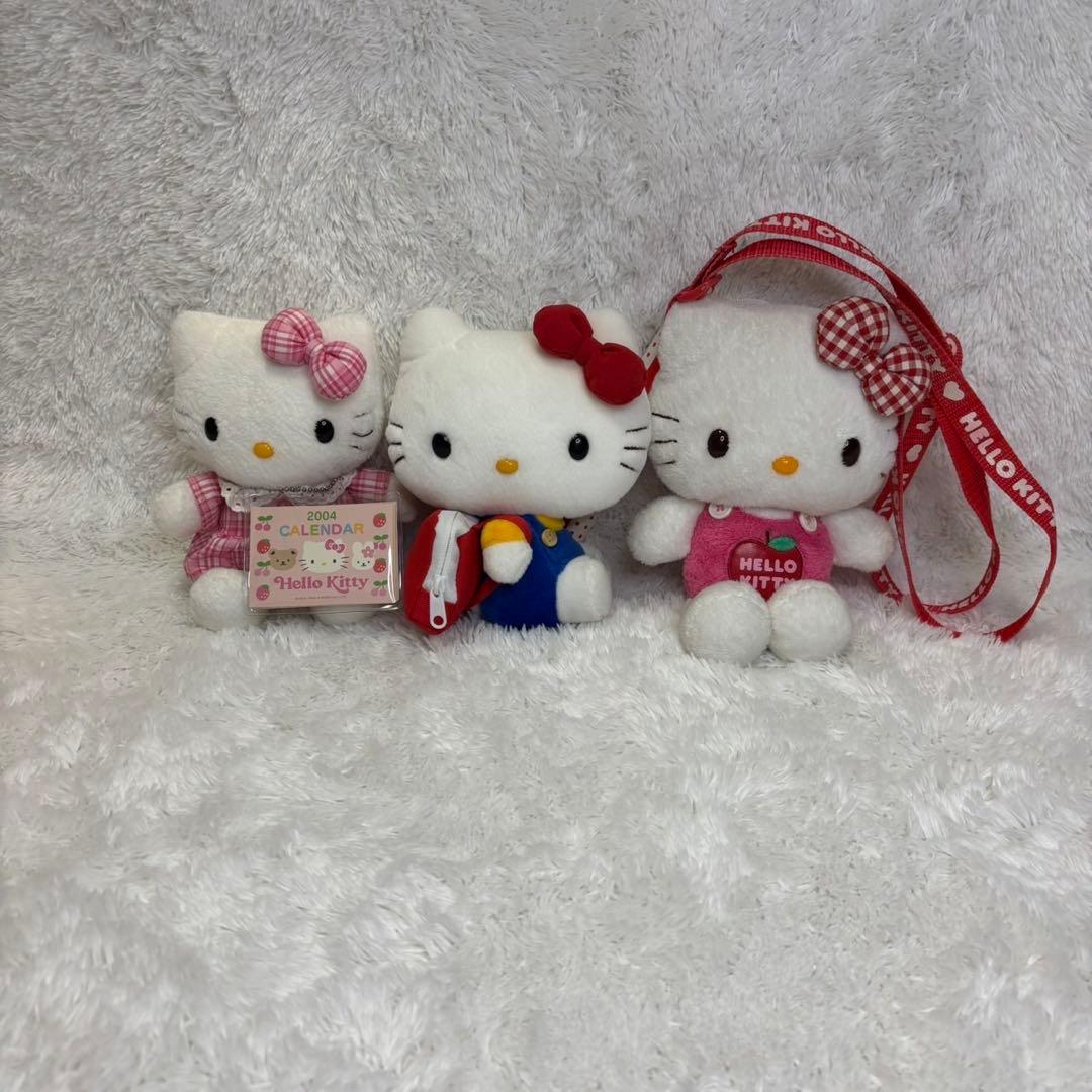 ハローキティ セット ぬいぐるみ ご当地 ハンカチ 時間割表 砂時計 巾着