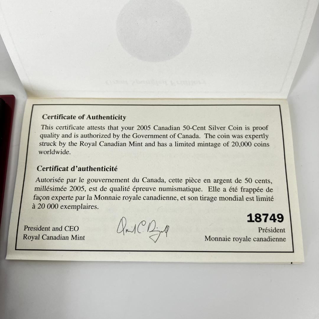 カナダ王立造幣局発行「バタフライコレクション」ヒョウモンチョウ 2005年