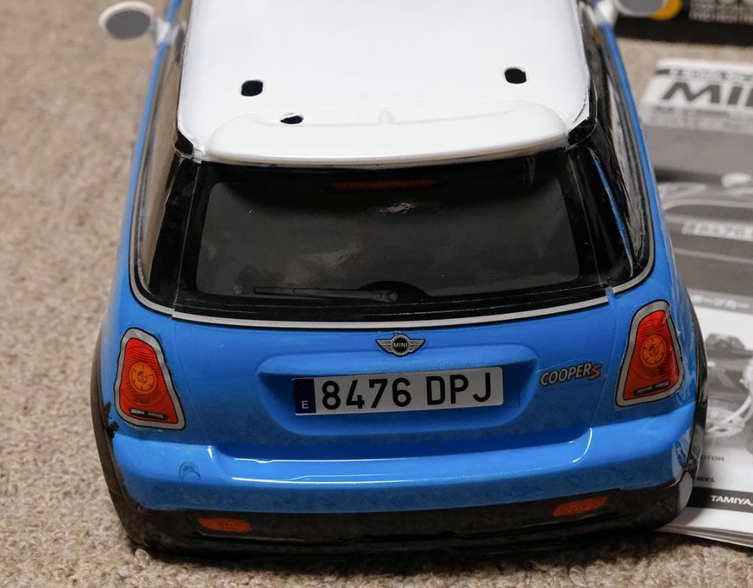 ★くるくる★タミヤ　ミニクーパー2006　組立済　メカ・プロポ付