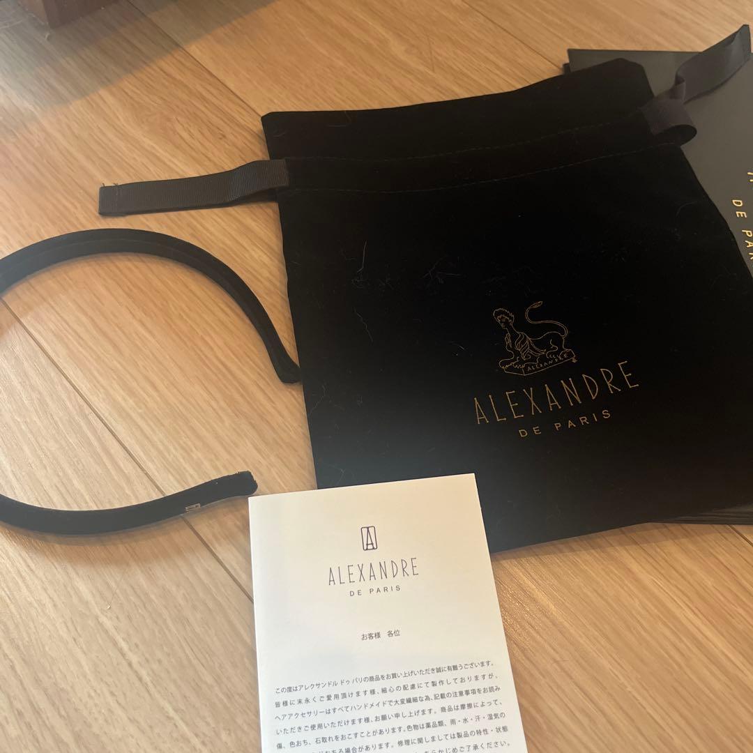 アレクサンドゥパリ　カチューシャ　ブラック　マシェール エラ　ベロア