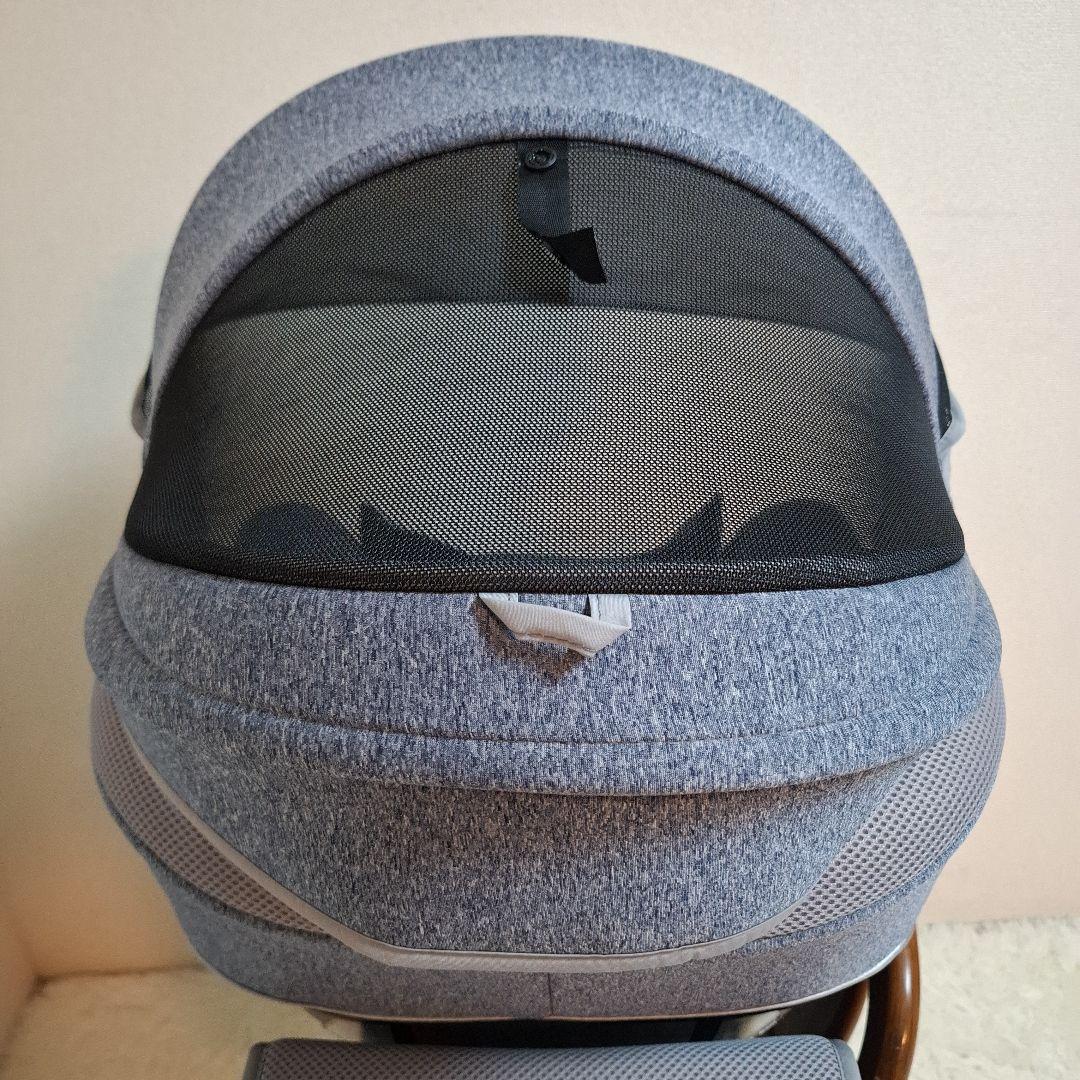 【美品】Aprica クルリラ AC ネイビー NV フットステップ付き