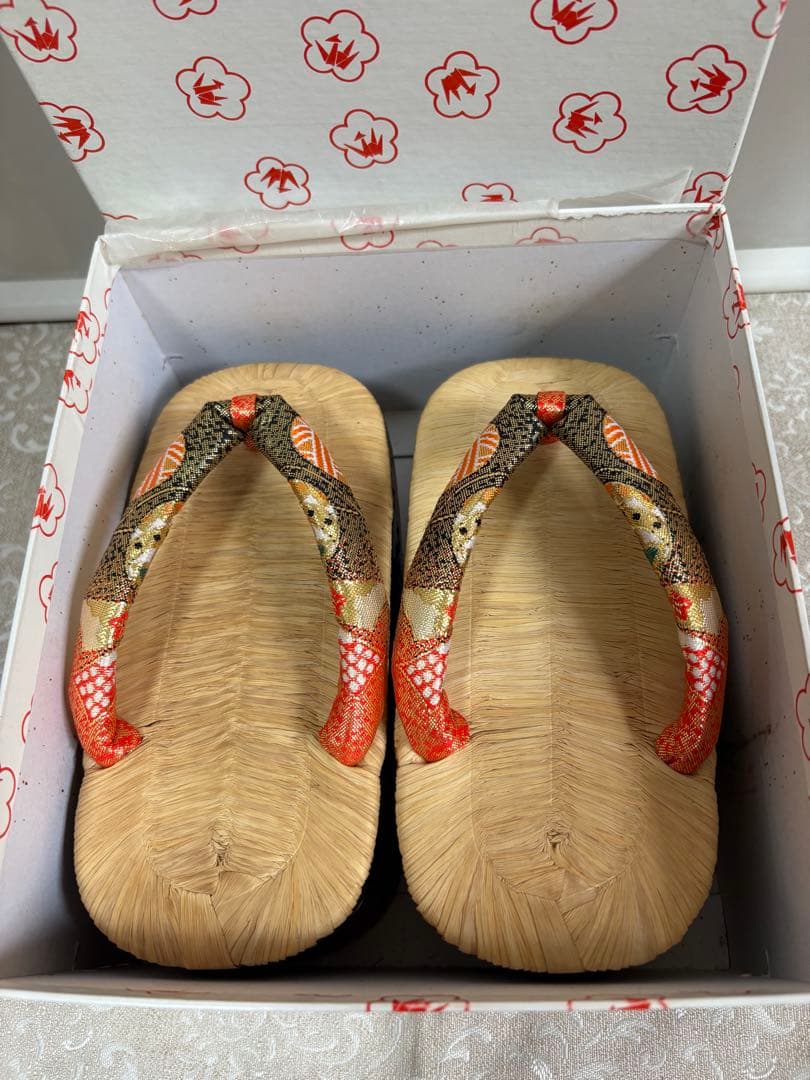 七五三　20㎝　ぽっくり　こっぽり本畳　黒漆塗り　鶴の図　鈴の音可愛い