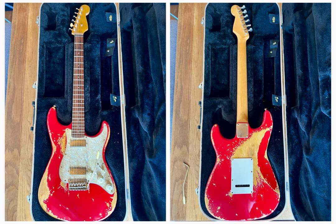 ハードレリックストラトキャスタータイプ/ミニハムバッカー×2/オイルコンデンサー