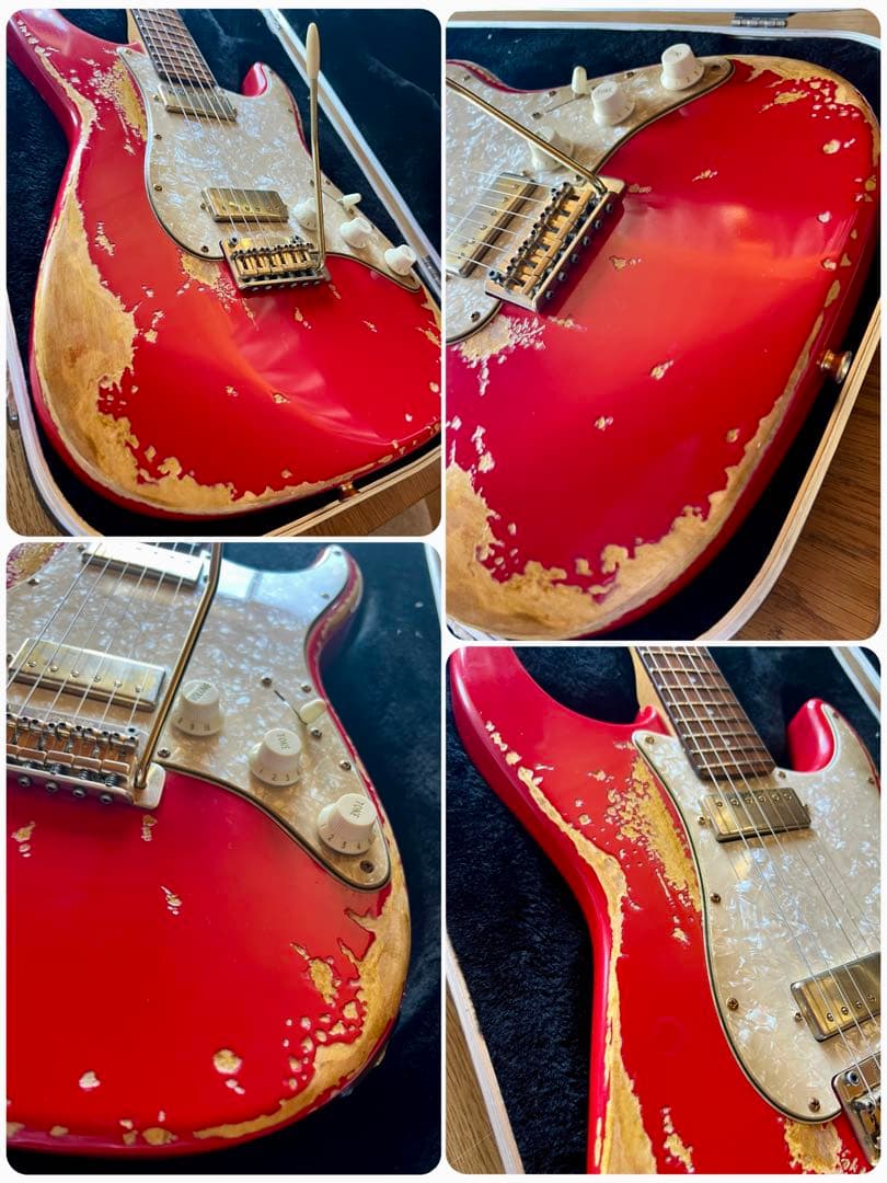 ハードレリックストラトキャスタータイプ/ミニハムバッカー×2/オイルコンデンサー