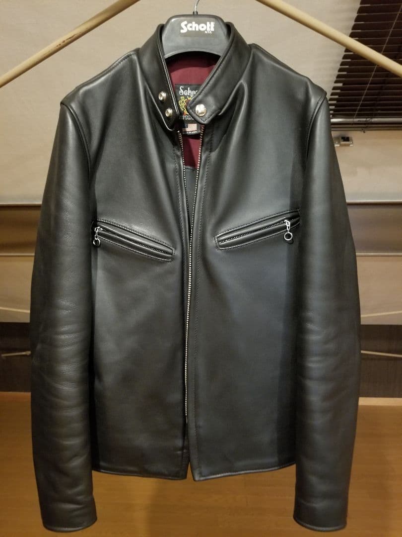 超★美品！Schott　641xx 32　シングルライダース　黒　牛革