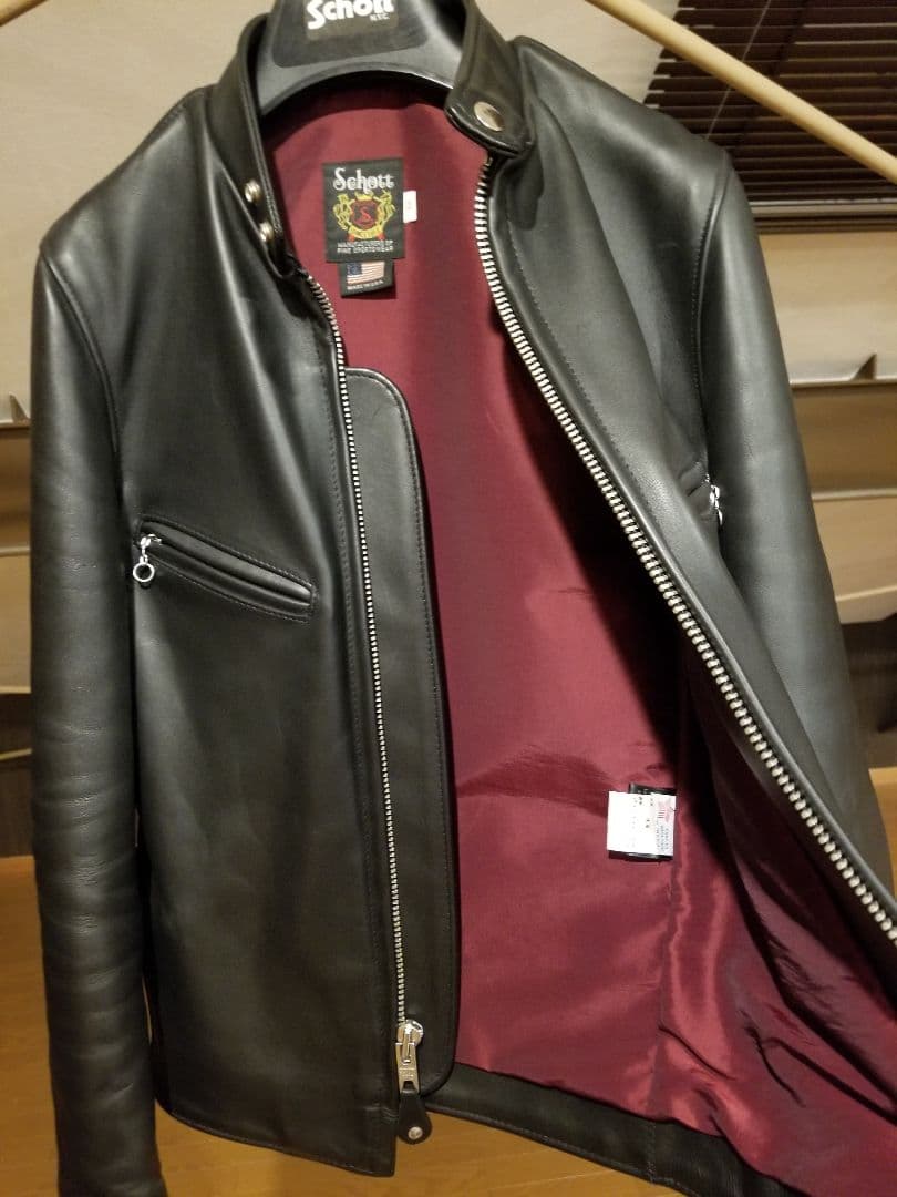 超★美品！Schott　641xx 32　シングルライダース　黒　牛革