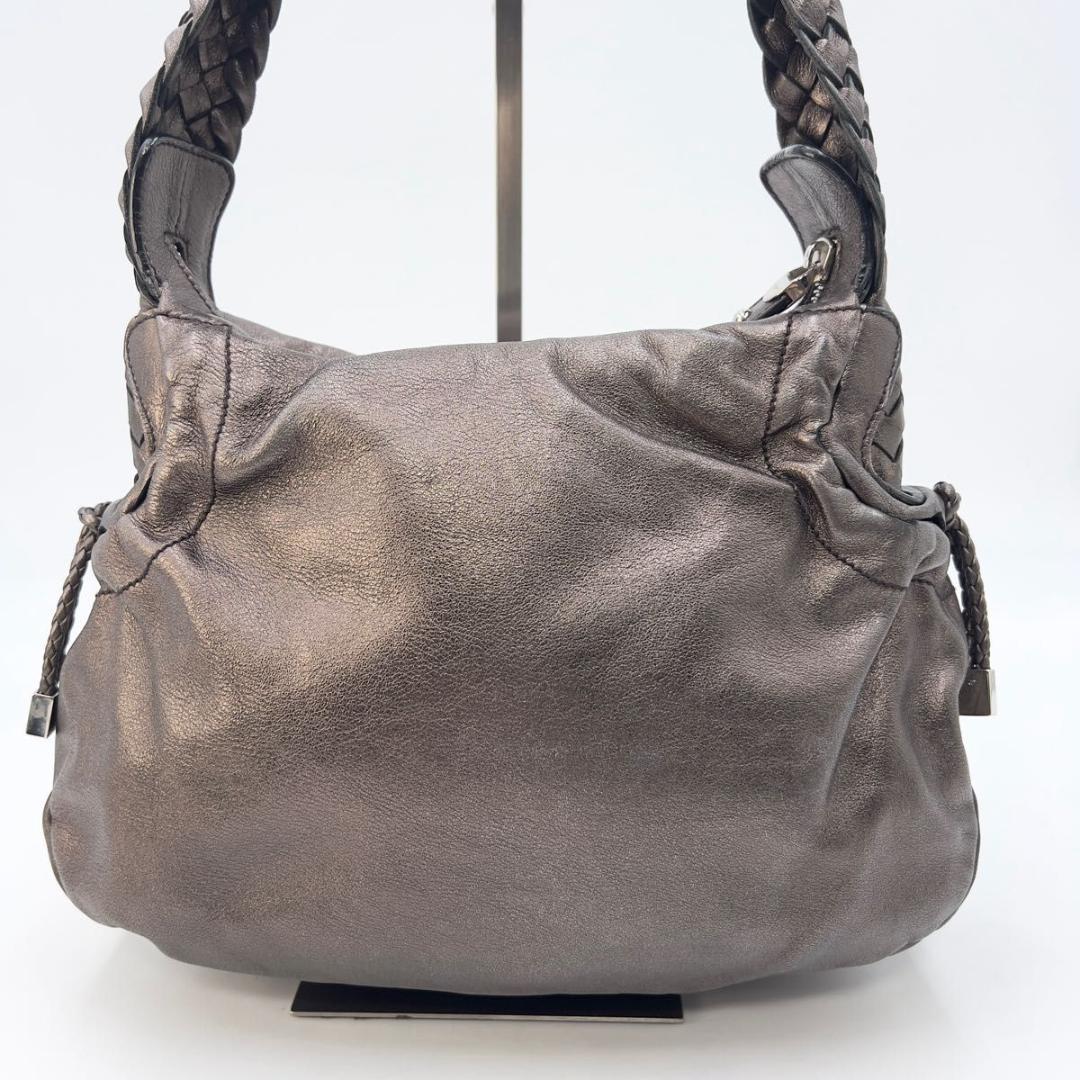 Salvatore Ferragamo ワンショルダーバッグ メタリックレザー