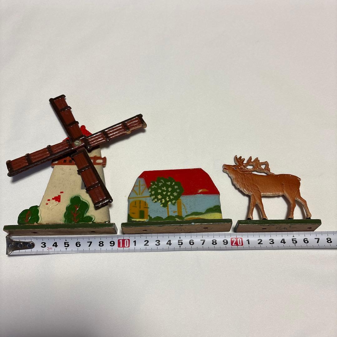 ドイツ　木製　プレート　ヴィンテージ 動物セット