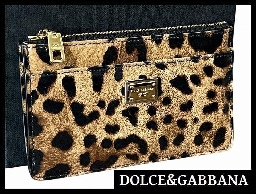 専用　 未使用 ドルチェ&ガッバーナ レオパード レザー カードホルダー