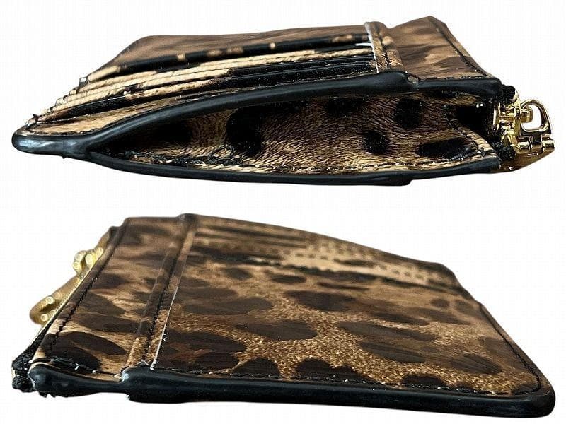 専用　 未使用 ドルチェ&ガッバーナ レオパード レザー カードホルダー