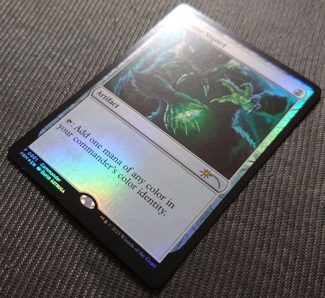 mtg 超稀少 サワギバ プロモ FOIL 秘儀の印鑑 コマンドフェスト
